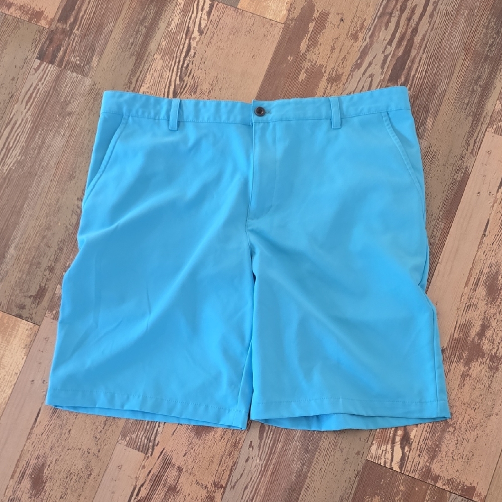 Izod Shorts Mens Adult‎ 40 Blue Golf Lightweight Logo Casual Pocket